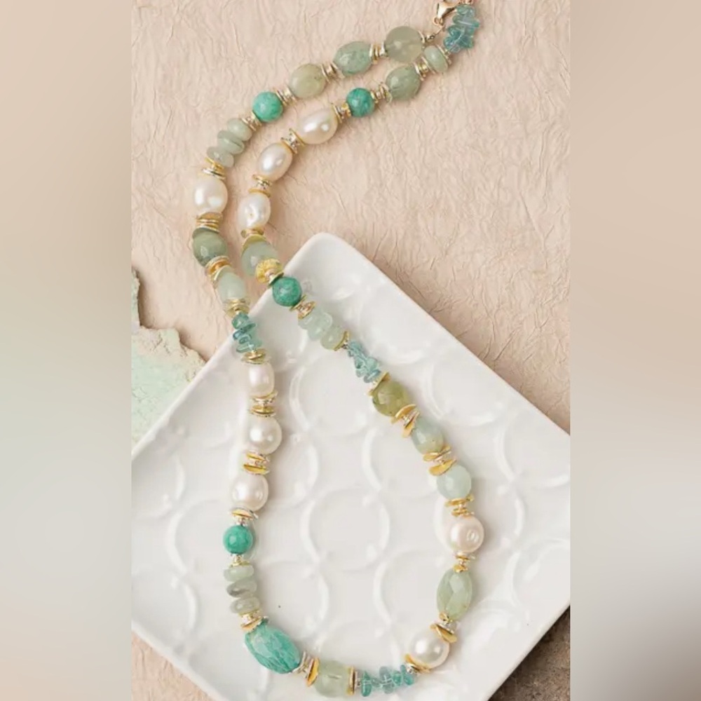 Serenity 19-21" Gemstone
Collage Necklace